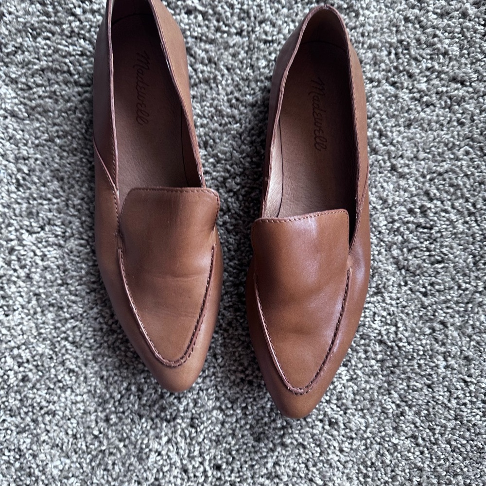 Never been worn Madewell leather loafers